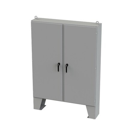 Saginaw Control & Engineering 3 Point Latch with Padlock/Keylock Handle Electrical Enclosures, 72 in H, 12 in D, 60 in W SCE-72EL6012LPPL